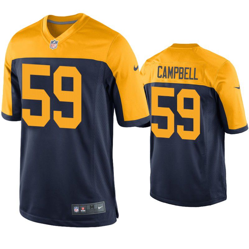 Men Green Bay Packers #59 De Vondre Campbell Nike Navy Blue Alternate Limited NFL Jersey